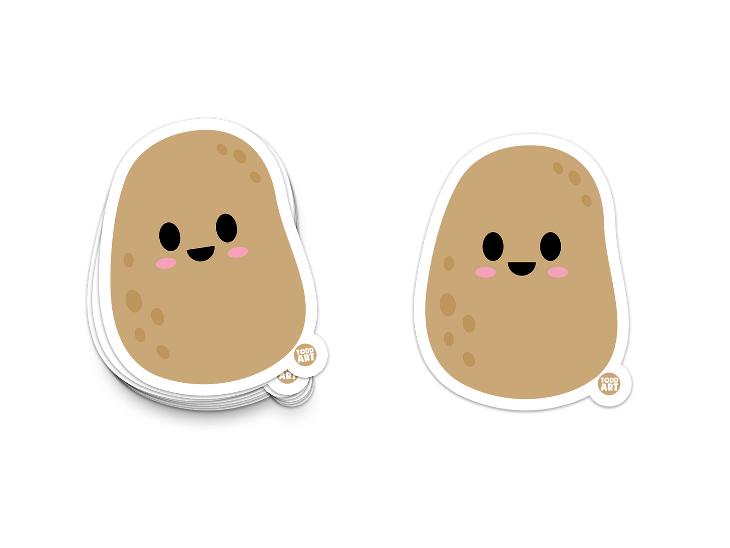 Potato Vinyl Sticker