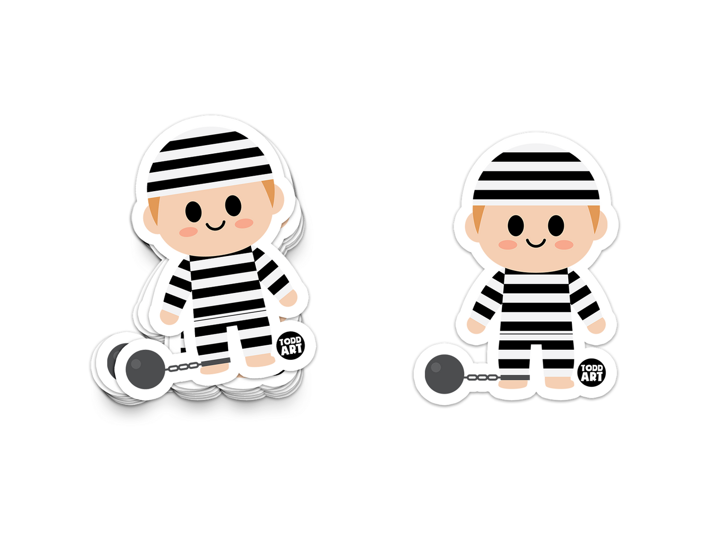 Prisoner Sticker by Boo-Boo Buddies