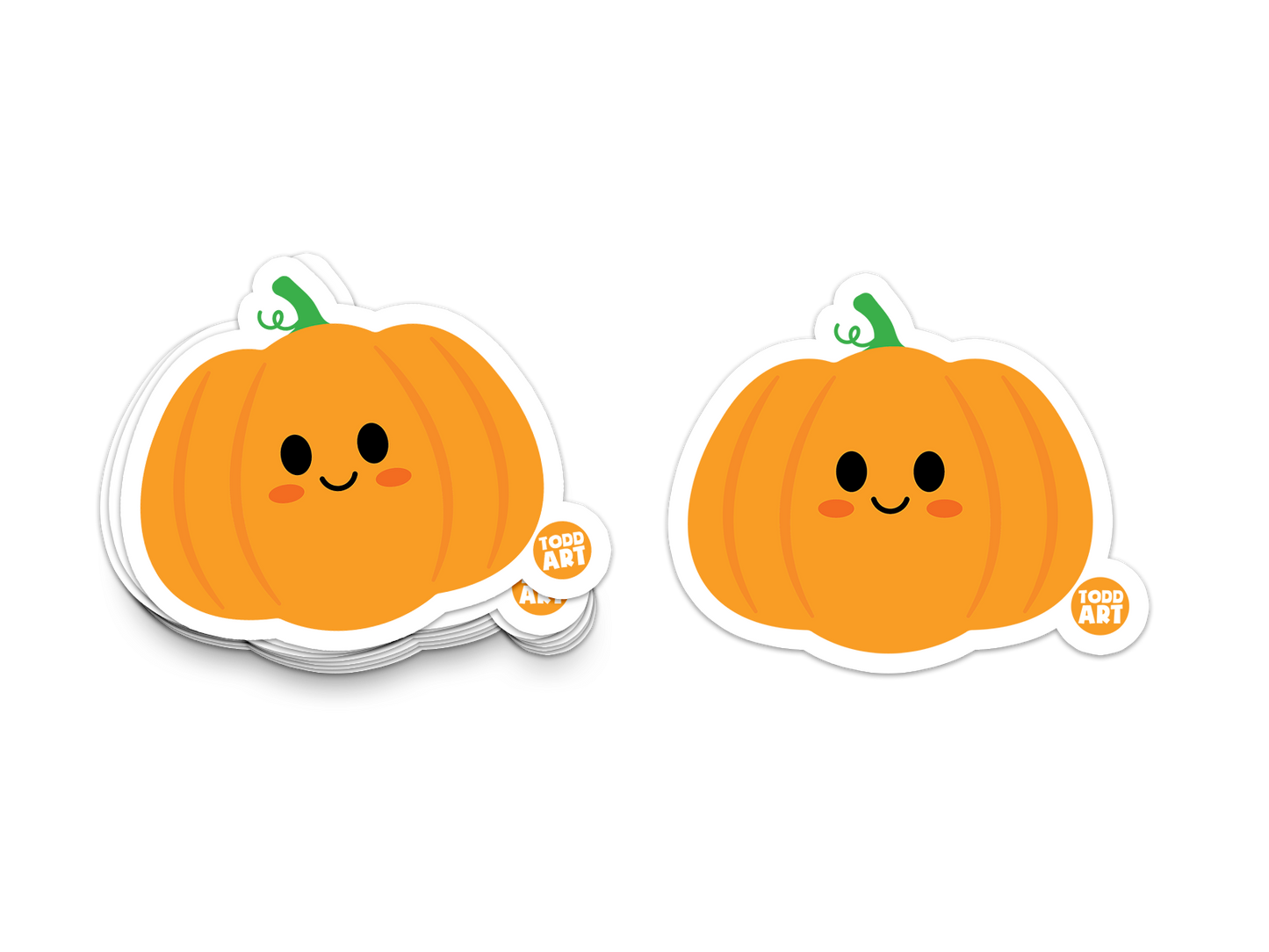 Pumpkin Vinyl Sticker