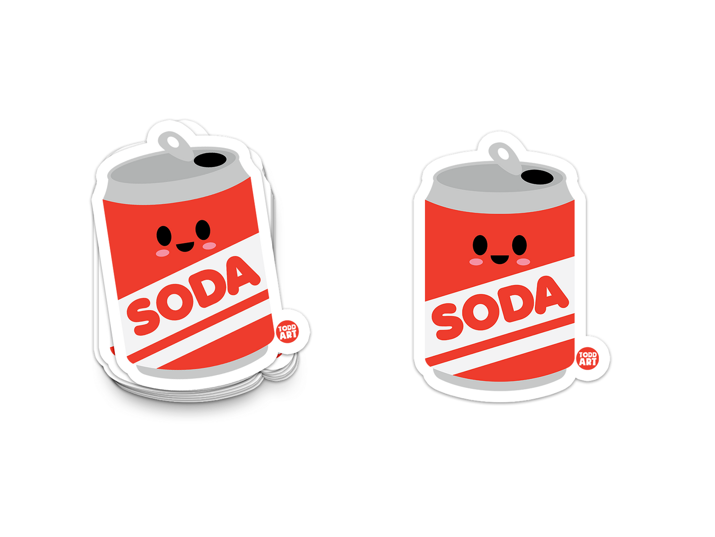 Soda Can Sticker