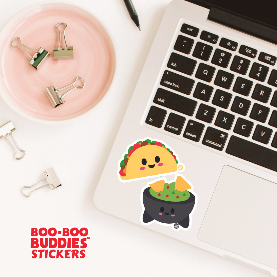 Boo Boo Buddies™ Pirate & Skull Sticker Sheet – 12 Cute Pirate Stickers for Kids, Crafts, Scrapbooks & Party Favors