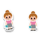 Boo Boo Buddies™ Teacher Sticker – Cute Kawaii Vinyl Sticker, Waterproof Glossy 3″ Die‑Cu