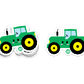 Boo Boo Buddies™ Tractor Sticker – Adorable Kawaii Vinyl, Waterproof Glossy 3″ Die‑Cut