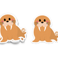 Boo Boo Buddies™ Walrus Sticker – Cute Kawaii Vinyl Sticker, Waterproof Glossy 3″