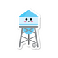 Boo Boo Buddies water tower vinyl sticker — 3″ glossy waterproof, UV‑resistant die‑cut ideal for crafts & planners