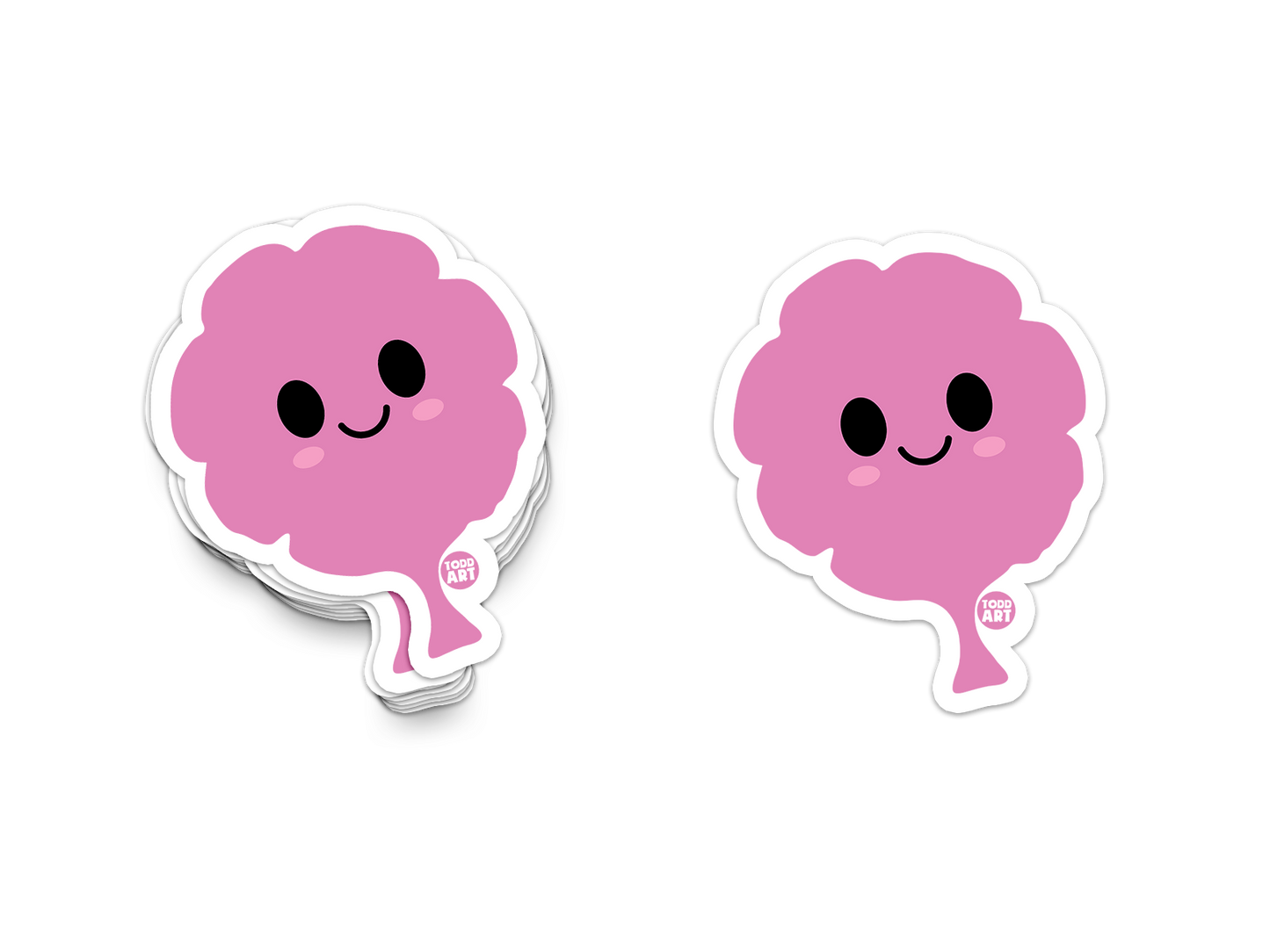 Boo Boo Buddies™ Whoopie Cushion Sticker – Cute Kawaii Vinyl Sticker, Waterproof Glossy 3″ Die‑Cut