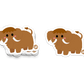 Boo Boo Buddies™ Woolly Mammoth Sticker – Cute Kawaii Vinyl Sticker, Waterproof Glossy 3″ Die‑Cut