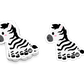 Boo Boo Buddies™ Zebra Sticker – Cute Kawaii Vinyl Sticker, Waterproof Glossy 3″ Die‑Cut