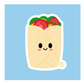 Burrito Vinyl Sticker