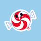 Peppermint Candy Vinyl Sticker