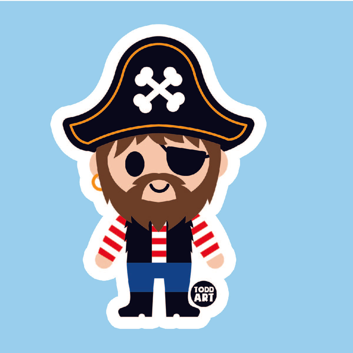Pirate Vinyl Sticker