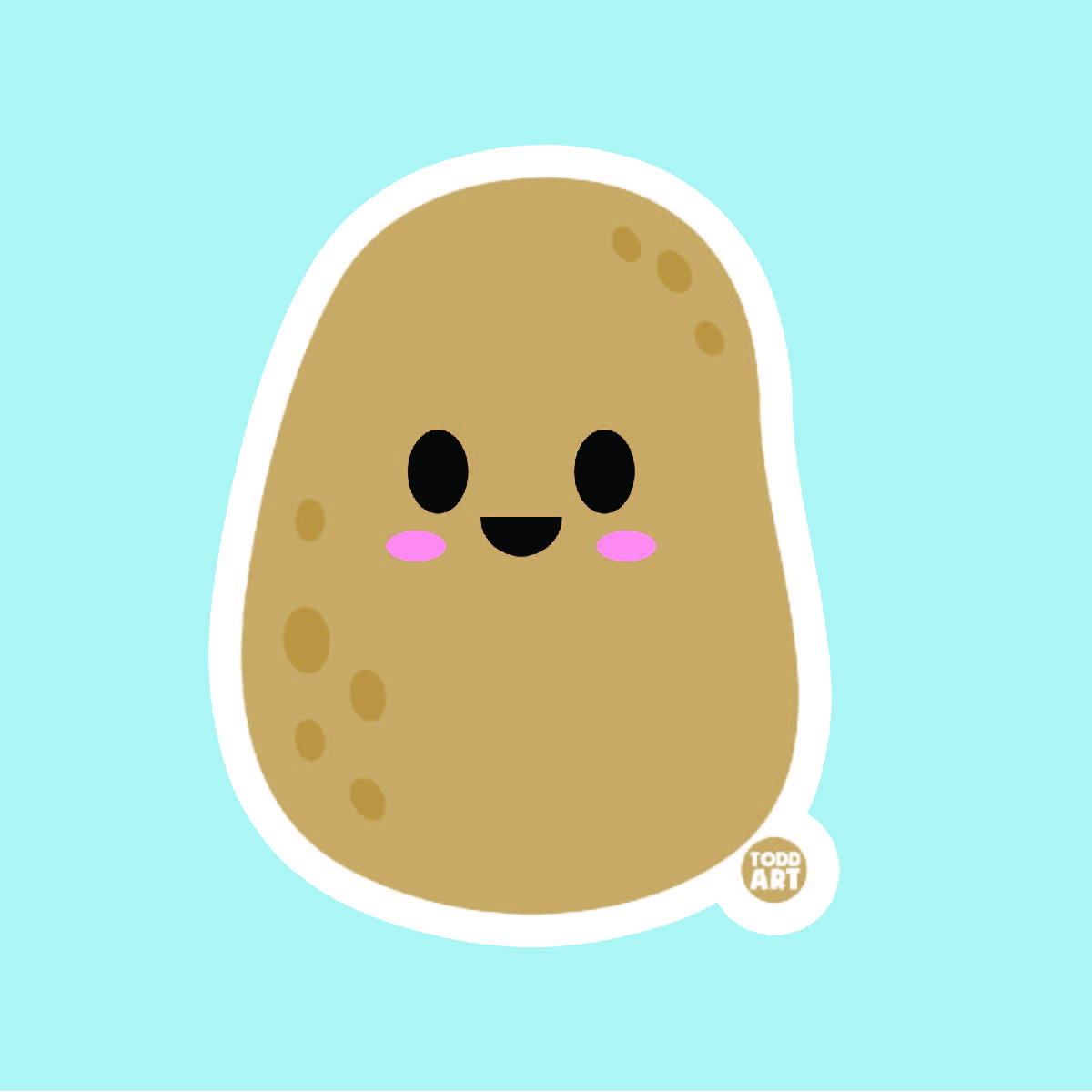 Potato Vinyl Sticker