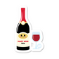 Boo Boo Buddies™ Wine Bottle & Glass Sticker – Cute Kawaii Vinyl Sticker, Waterproof Glossy 3″ Die‑Cut