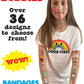 Boo Boo Buddies Bandages -Kid with Bandages all over her arm and Face
